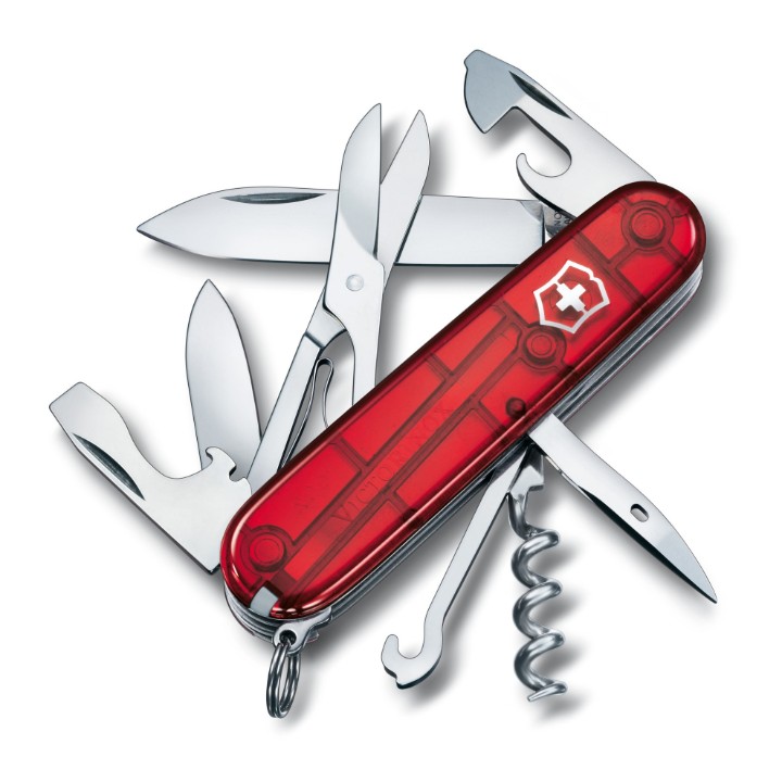 Obrázek Kapesní nůž Victorinox Climber červený transparentní