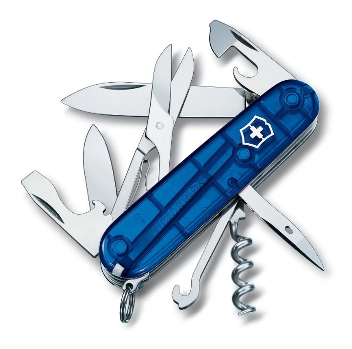 Obrázek Kapesní nůž Victorinox Climber modrý transparentní