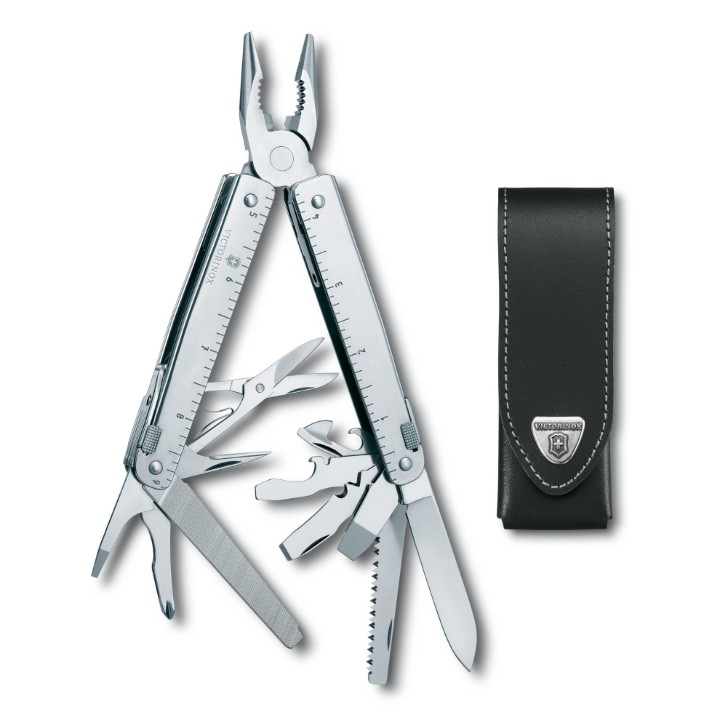 Obrázek Multifunkční kleště Victorinox Swiss Tool X + kožené pouzdro