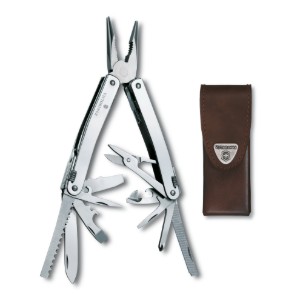 Obrázek Multifunkční kleště Victorinox Swiss Tool Spirit X + kožené pouzdro