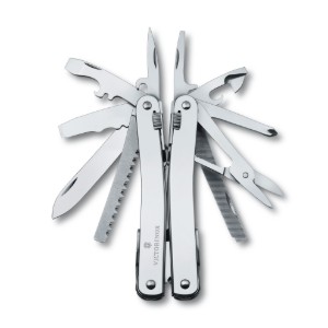 Obrázek Multifunkční kleště Victorinox Swiss Tool Spirit X + kožené pouzdro