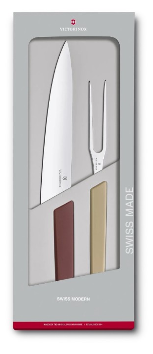 Obrázek Sada řeznického nože a vidličky Victorinox Swiss Modern