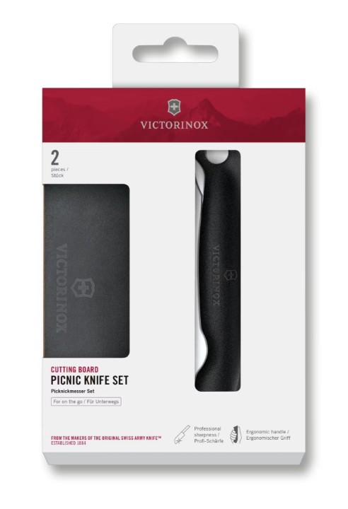 Obrázek Sada prkénko + piknikový nůž Victorinox Swiss Classic 2ks