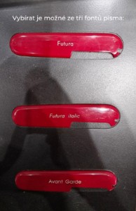 Obrázek Victorinox gravírování čepel + střenka