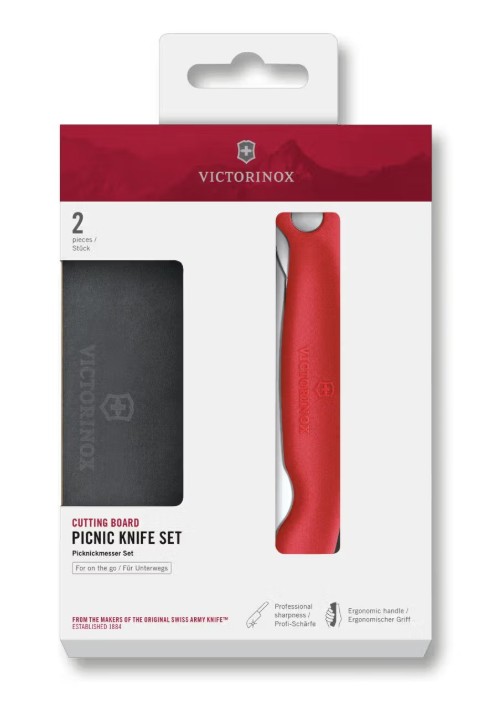 Obrázek Sada prkénko + piknikový nůž Victorinox Swiss Classic 2ks